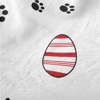 Footprints And Easter Eggs Minky