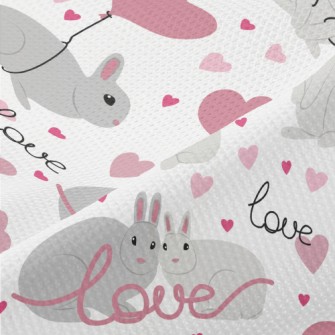 Happy Couple Rabbit Piqué