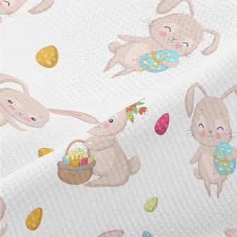 Happy Easter Bunny Piqué