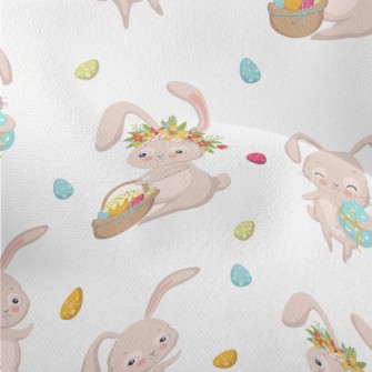 Happy Easter Bunny Lightweight Performance Linen