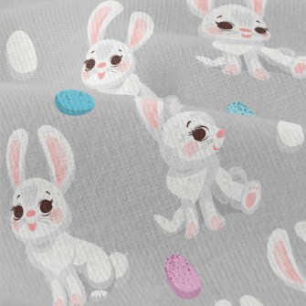 Happy Cartoon White Rabbit Modern Jersey