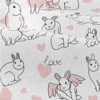 Valentine&#39;s Day Happy Bunn Modern Jersey