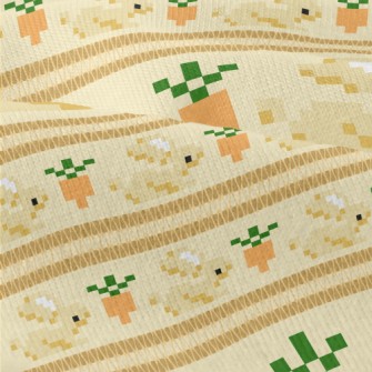 Pixel Rabbit And Carrot Modern Jersey