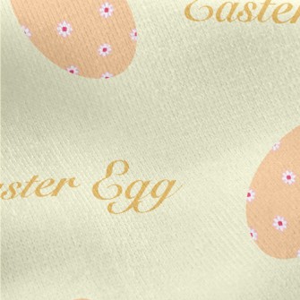Daisy Easter Eggs Jersey Backed Fleece