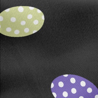 Colorful Polka Dot Eggs Jersey Backed Fleece