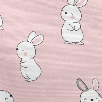 Cute Cartoon Baby Bunny Pongee