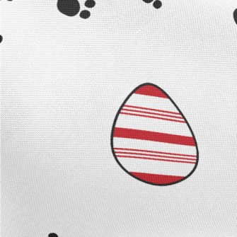 Footprints And Easter Eggs Pongee