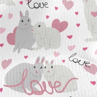 Happy Couple Rabbit Stretch Jersey