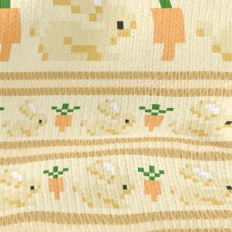 Pixel Rabbit And Carrot Stretch Jersey