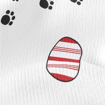 Footprints And Easter Eggs Stretch Jersey