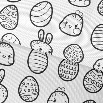 Black And White Hand Drawn Eas Waterproof Oxford