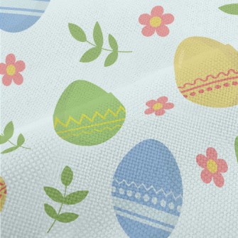 Cartoon Easter Eggs And Plants Performance Linen