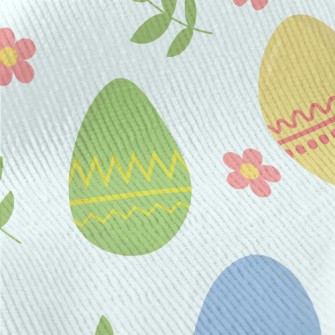 Cartoon Easter Eggs And Plants Standard Corduroy