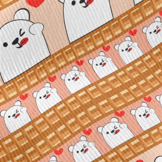Naughty Expression White Bear Standard Corduroy