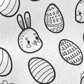 Black And White Hand Drawn Eas Standard Corduroy