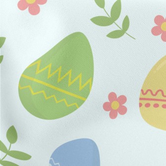 Cartoon Easter Eggs And Plants Stretch Ponte