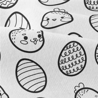 Black And White Hand Drawn Eas Modern Jersey