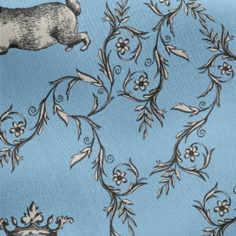 Victorian Bunny Jersey Backed Fleece