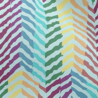 Zigzag Pattern With Lines Chiffon