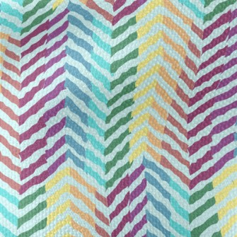 Zigzag Pattern With Lines Waterproof Canvas