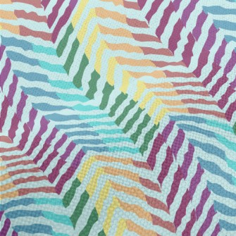 Zigzag Pattern With Lines Performance Linen