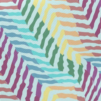 Zigzag Pattern With Lines Twill