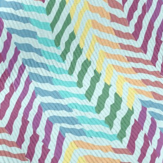 Zigzag Pattern With Lines Standard Corduroy