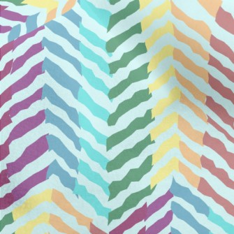 Zigzag Pattern With Lines Micro Fleece