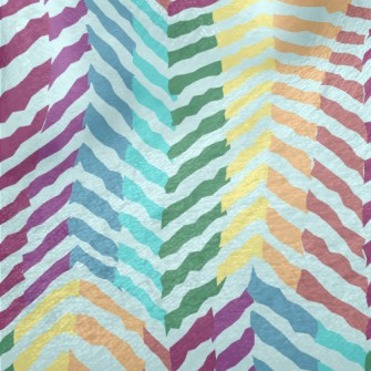 Zigzag Pattern With Lines Minky