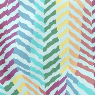 Zigzag Pattern With Lines Lightweight Cotton Poplin