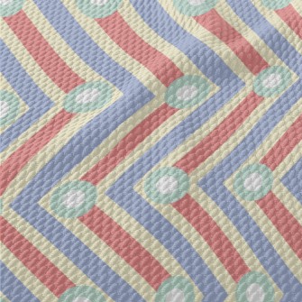 Vertical Dot Zigzag Pattern Birdseye Piqué