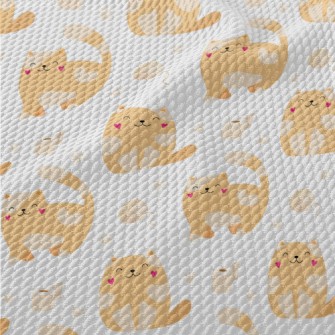 Heart Blush Kitten Birdseye Piqué