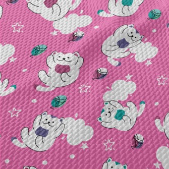 Trick Or Treat Cat Birdseye Piqué