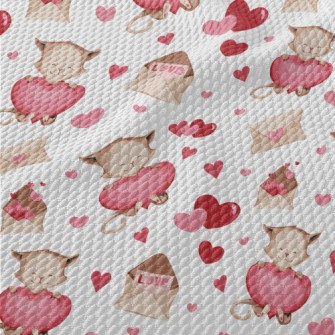 Love Envelope Cat Birdseye Piqué