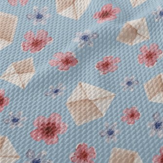 Watercolor Envelope Plum Bloss Birdseye Piqué