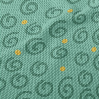 Rotating Line Dots Birdseye Piqué