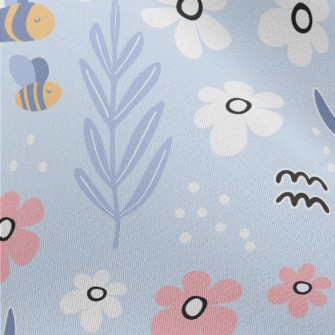 Garden Bees Flying Chiffon