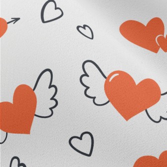 Flying Arrow Heart Chiffon