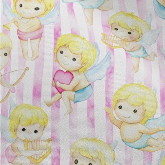 Watercolor Cupid Chiffon