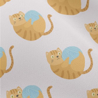 Striped Cat Yarn Ball Chiffon