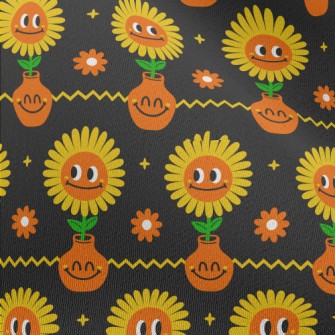 Big Eyes Sunflower Chiffon