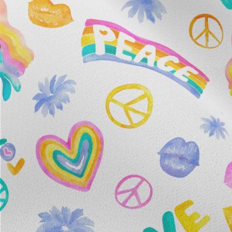 Watercolor Colorful Human Chiffon