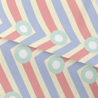 Vertical Dot Zigzag Pattern Waterproof Oxford