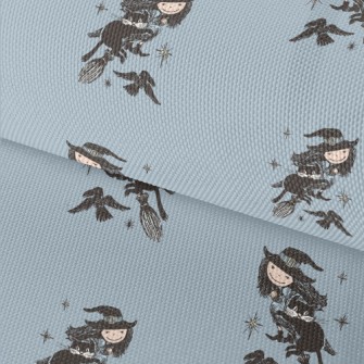 Flying Witch Cat Crow Waterproof Oxford