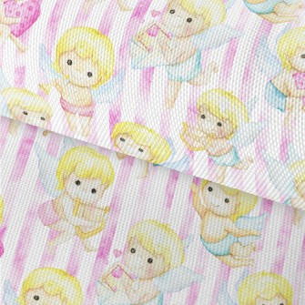 Watercolor Cupid Waterproof Oxford