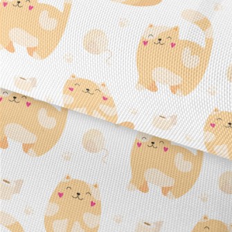 Heart Blush Kitten Waterproof Oxford