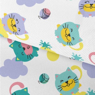 Cat Playing With Yarn Ball Waterproof Oxford