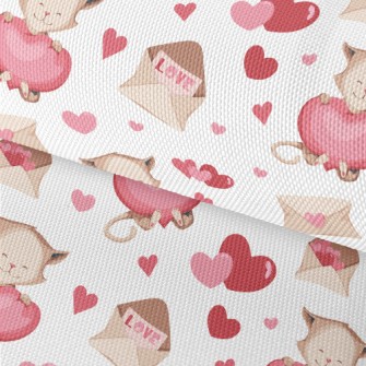 Love Envelope Cat Waterproof Oxford