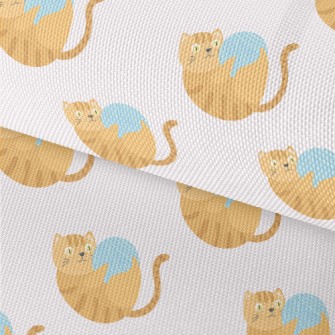 Striped Cat Yarn Ball Waterproof Oxford