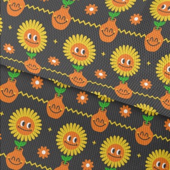 Big Eyes Sunflower Waterproof Oxford